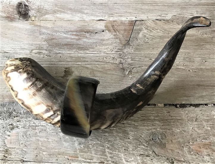 Mooie, stoere open armband buffelhoorn breed 3.4 cm, glans afwerking. Licht in gewicht.