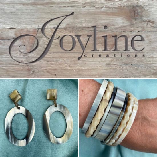 Handgemaakte oorbellen buffelhoorn+stud 8 x 4 cm. Bruintonen. Mat.